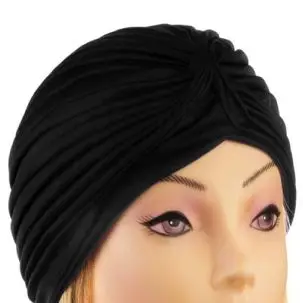 Turban, sort - CURLY GIRL