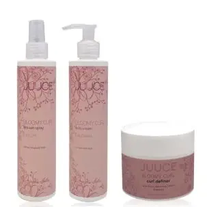 JUUCE - Curl Control Bloomy - Saltvandsspray + Krøllecreme + Pomade - Sampakker
